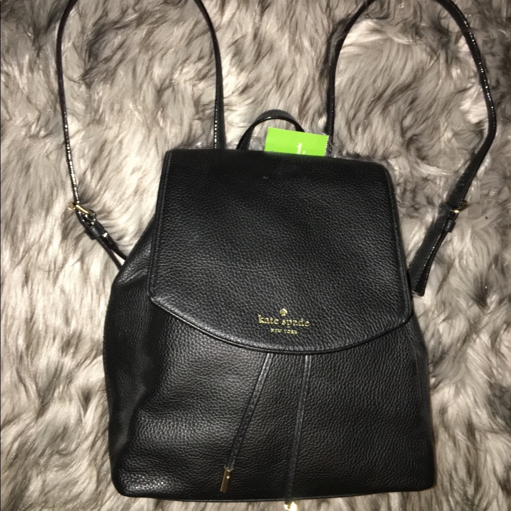 New! Kate Spade Black Mulberry Breezy Backpack